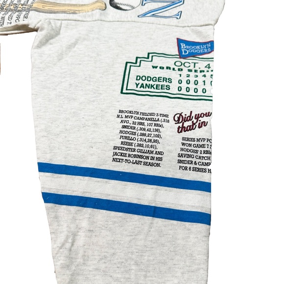 Vintage Long Gone Cooperstown Collection 1955 Brooklyn Dodgers Shirt - Picture 8 of 10